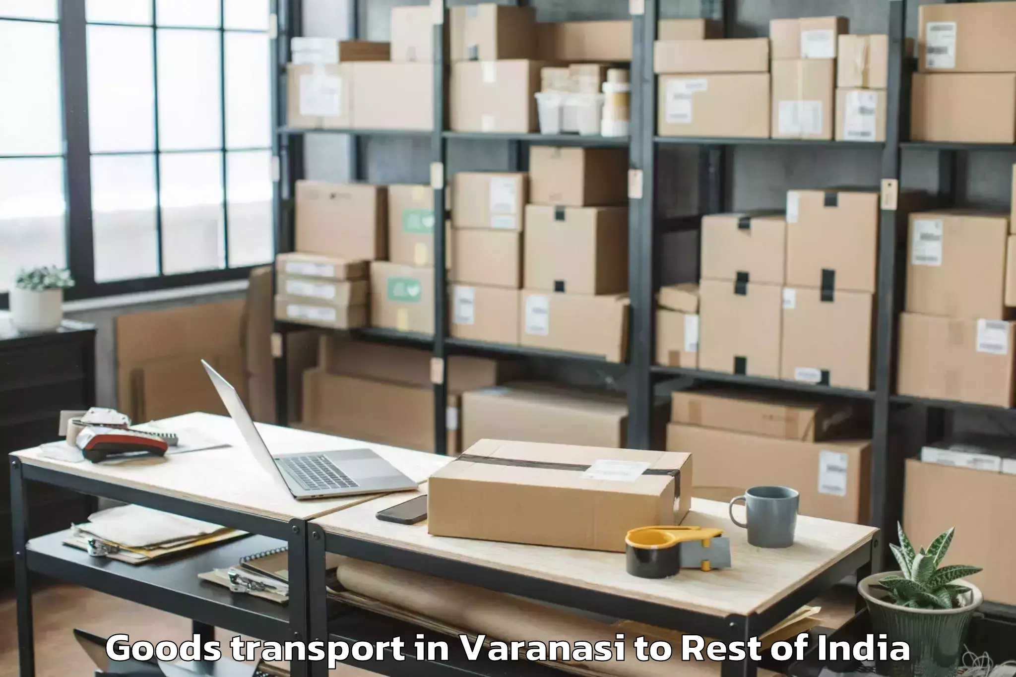 Easy Varanasi to Thanamandi Goods Transport Booking